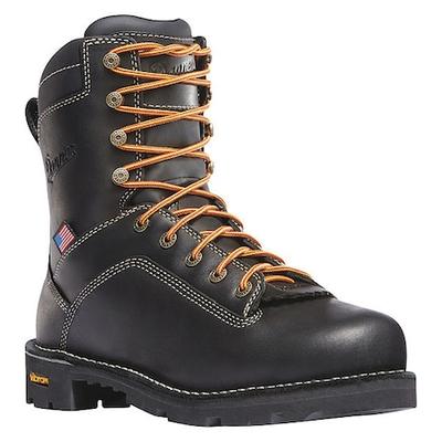 DANNER 17311-9.5D Men's 8 in Alloy Toe 8-Inch Work Boot, Black, 9 1/2 D, 17311