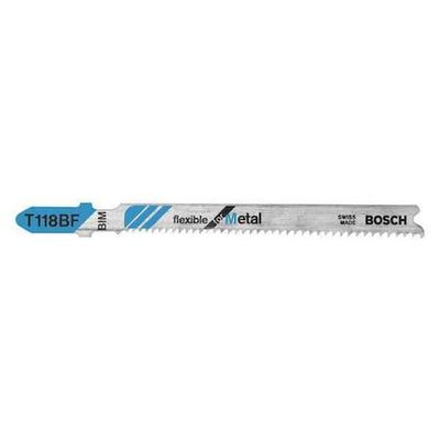BOSCH T118BF Jigsaw Blade,Bimetal,3 In. L,PK5