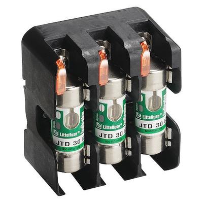 LITTELFUSE LFJ600303CID Open Fuse Block, 0 to 30A Amp Range, 600V AC/DC Volt