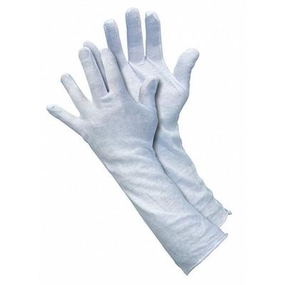 MCR SAFETY 8614C Inspection Glove,Wht,Cotton,Mens L,PK12
