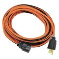 POWER FIRST 52NY20 25 ft. Extension Cord 14/3 Gauge OR/BK