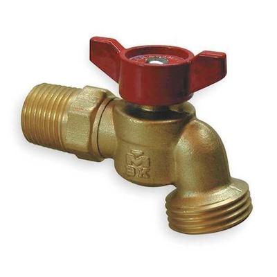 ZORO SELECT 103-054HN Hose Bibb,Quarter Turn,Standard,3/4 In