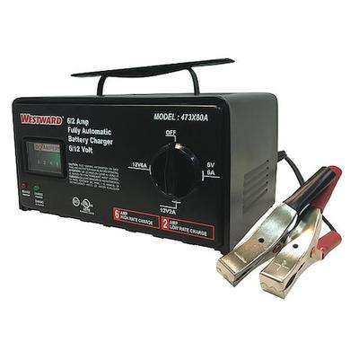 WESTWARD 473X80 Benchtop Battery Charger, Charging, Maintaining, For Battery