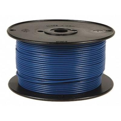 GROTE 87-6010 Primary Wire, GPT, 12 AWG, 1C C, Blue, PVC, Stranded, 60V, 100 ft.