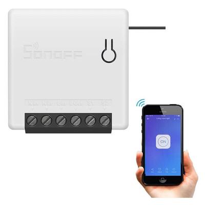 WiFi-Schalter kompatibel mit herkömmlichen Schalter sonoff Mini R2 10A Weiß