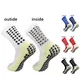 Chaussettes de sport coordonnantes en silicone pour hommes et femmes double face adhésif