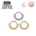 Boucles d'Oreilles en Titane et Or G23 Bijoux de Piercing Septum ClUnicef Tragus Cartilage