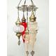 5 Glass Chandelier lamp,Chandelier light,Morocco light,morocco lighting,Turkish Light,morocco lamp,morocco lantern,turkey lamp,turkey light