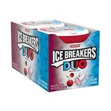 Ice Breakers Duo Breath Mints Fruit + Cool Cherry Sugar Free Tin 1.3 Oz. (8 Count)