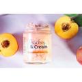 PureYou Handmade Peaches and Cream Whipped Sugar Scrub Moisturization Through Antioxidants for Dry to Very Dry Skin.