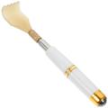 Back Scratcher with Extendable Rod Massage Stick Handheld Body Shiatsu Massager Roller Scratching Backscratcher Massager Back Scraper Health Products for Head Shoulder Hand Knee and Foot (White)