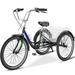 Lilypelle 24/26 inch Adult Tricycle for Women Men Seniors 7-Speed Three Wheel Cruiser Bike Trike with Large Basket Low Step Through Frame Exercise Shopping Tricycle Adult (Foldable&Non-foldable)