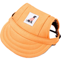 Dog Baseball Cap Adjustable Dog Outdoor Sport Sun Protection Baseball Hat Cap Visor Sunbonnet Outfit with Ear Holes