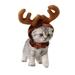 Christmas Pet Antler Hat Reindeer Antler Hat Christmas Pet Costume Accessory for Puppy Kitten Dog Cat (1pcs Coffee)