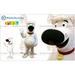 Cute Plump White & Black Dog BIGGYMONKEYâ„¢ Mascot Costume