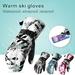 1Pair Ski Gloves Waterproof Wind-proof Fine Workmanship Touch Screen Driving Motorcycle Winter Warm Gloves for