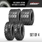 4 Pcs OBOR Advent ATV Tires 23x7-10 Front & 22x11-9 Rear 6 Ply GNCC Champion Tires 23x7x10 & 22x11x9 All Terrain Race Tires