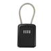 Padlock Anti-theft Lock Weatherproof Luggage Lock Safely Code Lock Combination Lock 4-digit Wall-mounted Key Box 4 Dial Digit Combination Lock BLACK