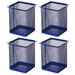 4PCS Pen Holder Mesh Pencil Holder Durable Metal Pencil Holder for Office Desk Round Pen Organizer