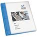 Avery Flexible View 3 Ring Binder Clear Front Customizable Cover with Solid Back 1/2 Inch Round Rings 1 Clear/Blue Binder (17670)