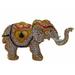 Bungalow Rose Elephant w/ Trunk up Figurine Metal in Yellow | 3 H x 5 W x 2 D in | Wayfair A549956550DD498DA92D892B911846ED