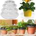 Travelwant 20Pcs Clear Plant Saucers Flower Pot Trays Plastic Plant Saucer Drip Trays Drip Trays Plants Garden Saucers Plant Pot Saucer Trays for Indoor Outdoor 6inch / 8inch / 10inch / 12inch