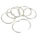 Uxcell 3 OD 2.6 ID Loose Leaf Rings Binder Ring Steel for Book DIY Scrapbook Notebook Silver 24 Pack