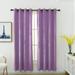 Goory Blackout Luxury Panel Curtains Thick Solid Living Room UV Protection Drapes Grommet Thermal Insulated Bedroom Window Curtain Light Purple W:52 x H:54