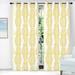 DriftAway Indoor and Outdoor Polyester Blackout Grommet Curtain Pair Yellow White Multi-color 0.10 in x 84.00 in Set of 2