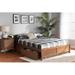 Red Barrel Studio® Vivian Walnut Finished Wood King Size 4-Drawer Platform Storage Bed Frame (King) in Brown | Full/Double | Wayfair