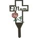 Metal Cross Stake Hollow Outdoor Decoration Creative Relatives Cemetery Ornament Metal Not Easy to Fade Durable Hollow Outdoor Decoration Creative Relatives Cemetery Ornament Easy Installation M01
