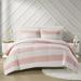 Mack & Milo™ Kasten Cotton Cabana Stripe Reversible Comforter Set Polyester/Polyfill/Cotton in Pink/Yellow | Wayfair