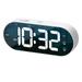 Ochine Digital Dual Alarm Clock USB Charging Adjustable Brightness & Alarm Volume LED Clock with Snooze