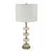 A&B Home Thelrin Alabaster and Gold Table Lamp D13X27 - Gold/White