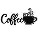 HeroNeo Coffee Bar Sign Metal Art Wall Decor with Coffee Mug for Coffee Station Pantry