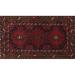 Ahgly Company Machine Washable Indoor Rectangle Traditional Red Wine or Wine Red Area Rugs 3 x 5