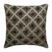 Pillow Sham Gray 26 x26 (65x65 cm) Cushion Cover Linen Sequins & Lattice Throw Pillow Cover For Sofa Geometric Pattern Modern Style - Winter Check