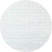Ahgly Company Indoor Round Contemporary Water Blue Solid Area Rugs 8 Round