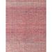 Ahgly Company Machine Washable Indoor Rectangle Abstract Dusty Pink Area Rugs 5 x 7