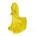 Touiyu 43X55 Inch Dining Chair Cover For Wedding Banquet Party Restaurant ( Yellow )