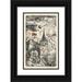 Karl Wiener 13x18 Black Ornate Wood Framed Double Matted Museum Art Print Titled - War! Peace Peace (Around 1940)