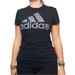 Adidas Tops | Adidas Womens Grey Short Sleeve Tee | Color: Black/Gray | Size: S