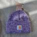 Carhartt Accessories | - New Stock Carhartt Purple Heather Kids Hat Beanie *New* | Color: Purple/White | Size: Osb