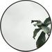 ikayaa Round Mirror Circle Mirror 16 Inch Black Round Wall Mirror Suitable for Bedroom Living Room Bathroom Entryway Wall Decor and More Brushed Aluminum Frame Large Circle Mirrors for Wall