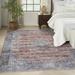 Nourison Brilliance Machine Washable Bohemian Blue/Multi 9 2 x 12 Area Rug (9x12)