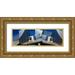 Jones Ron 24x10 Gold Ornate Wood Framed with Double Matting Museum Art Print Titled - Disney Concert Hall-Montage (Color Version)