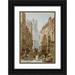 Louise Rayner 14x18 Black Ornate Wood Framed Double Matted Museum Art Print Titled - Market Street Cambridge