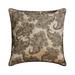 Decorative Pillow Cover Decorative Grey 22 x22 (55x55 cm) Sqaure Throw Pillows Jacquard Paisley Embroidered Foil Throw Pillows For Couch Abstract Pattern Contemporary - Paisley Elegance