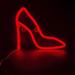 Coloody High heels Shaped Neon Lights LED Neon Light Sign Neon Wall Light Battery/USB Operated Neon Light-Red High Heels