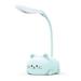 LED Table Lamp Cordless Cartoon Cat Design Reading Light with Flexible Neck USB Rechargeable 9*7*18CM Solid Color